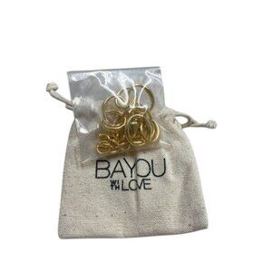 Bayou With Love Gold Oval Chain Bracelet 6" With 2" Extender